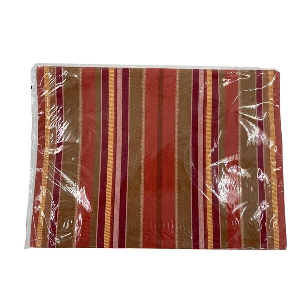 The Pampered Chef Reversible Placemat Set (Set Of 2)  100% Cotton & Cotton-Polye - Picture 1 of 5